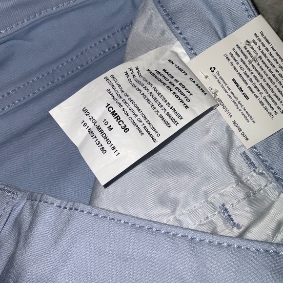 NWT Lee Mid-Rise Blue Dust Regular Fit Capri/Cropped Jeans 10M - Picture 5 of 7
